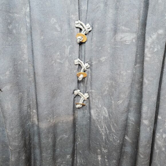 NATIVEWEAR DESIGNS Women's Long Duster Vest Medium Artsy Hippie Boho Ethnic - Picture 6 of 7